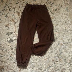 Brown Rosa Sweatpants Brandy Melville
